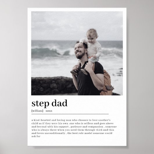 Vater-Definition-Minimal für das benutzerdefiniert Poster (Vorne)