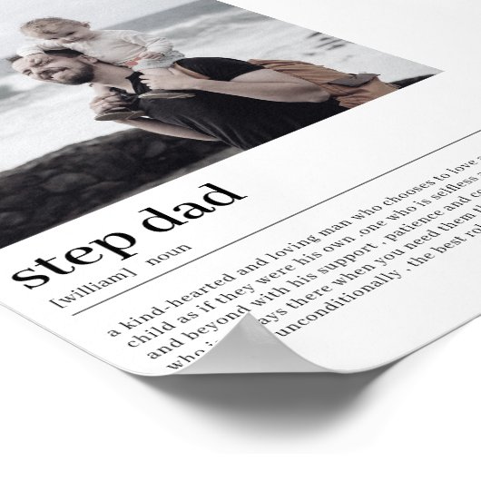 Vater-Definition-Minimal für das benutzerdefiniert Poster (Ecke)