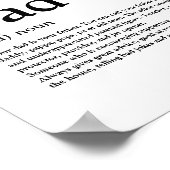 Vater, Definition, Moderne, Typografie Poster (Ecke)