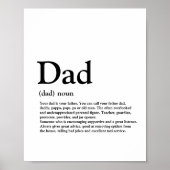 Vater, Definition, Moderne, Typografie Poster (Vorne)