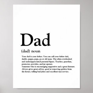 Vater, Definition, Moderne, Typografie Poster