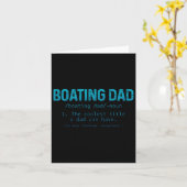 Vater Definition Pontoon Captain Boat Eigentümer Karte (Gelbe Blume)