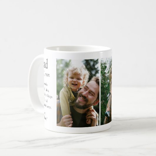 Vater Definition Sonst- und Herzlich-Foto Kaffeetasse (Vorderseite Links)