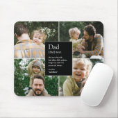 Vater Definition Sonst- und Herzlich-Foto Mousepad (Mit Mouse)