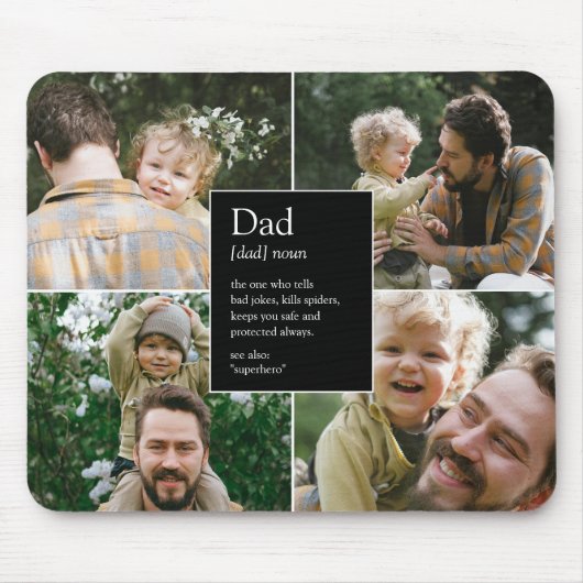 Vater Definition Sonst- und Herzlich-Foto Mousepad (Vorne)