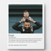 Vater Definition Vatertag Fotoplatte (Vorderseite)