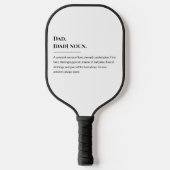 Vater Definition 🏓 💙 | Vatertag Geschenk für Spo Pickleball Schläger (Vorderseite)