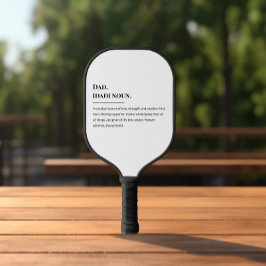 Vater Definition 🏓 💙 | Vatertag Geschenk für Spo Pickleball Schläger