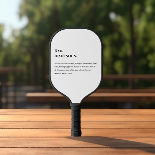 Vater Definition 🏓 💙 | Vatertag Geschenk für Spo Pickleball Schläger