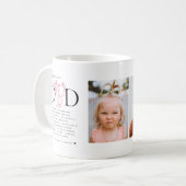 Vater Definitions-Foto-Geschenk | Benutzerdefinier Kaffeetasse (Vorderseite Links)