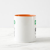 Vater dein Superheld Zweifarbige Tasse (Mittel)