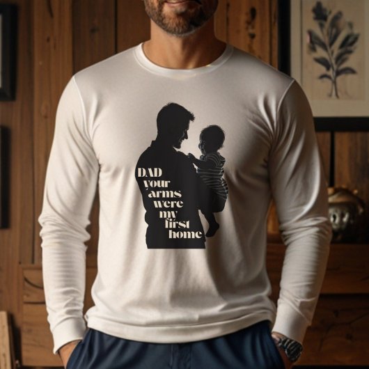 Vater, deine Arme waren meine erste Zuhause | Herr Tri-Blend Shirt