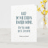 Vater, deine Furzen stinken! Karte (Gelbe Blume)