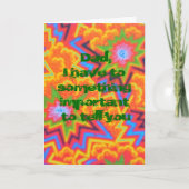 Vater, den du noch immer als Vaterkarte startst Karte (Vorderseite)