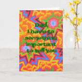 Vater, den du noch immer als Vaterkarte startst Karte (Gelbe Blume)