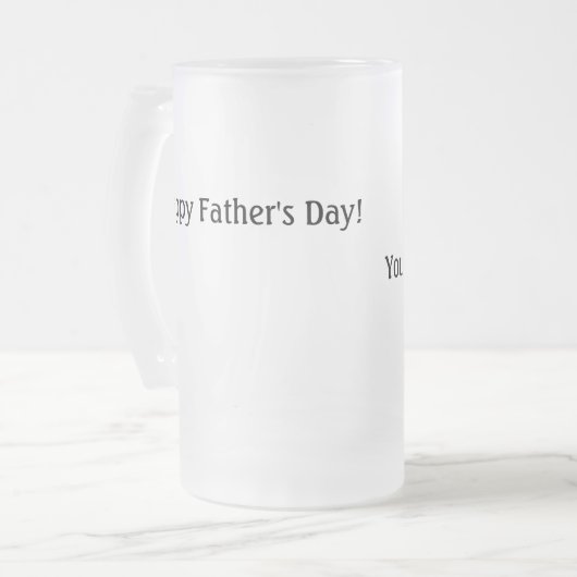 Vater, den Sie richtig personalisiert haben Mattie Mattglas Bierglas (Vorderseite Links)