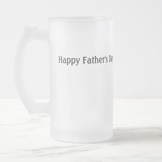 Vater, den Sie richtig personalisiert haben Mattie Mattglas Bierglas (Links)