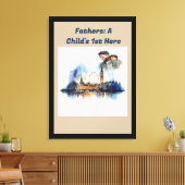 Vater: Der 1. Helden eines Kindes Leinwanddruck (Insitu (Wohnzimmer))