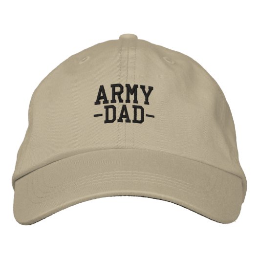 Vater der Armee Militärvater Bestickte Baseballkappe (Vorderseite)