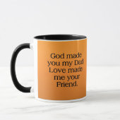 Vater, der auch ein Freund ist Tasse (Links)