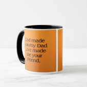 Vater, der auch ein Freund ist Tasse (Vorderseite Links)