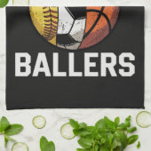 Vater der Baller Geschirrtuch (Gefaltet)