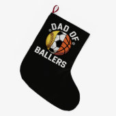 Vater der Baller Großer Weihnachtsstrumpf (Vorderansicht (hängend))