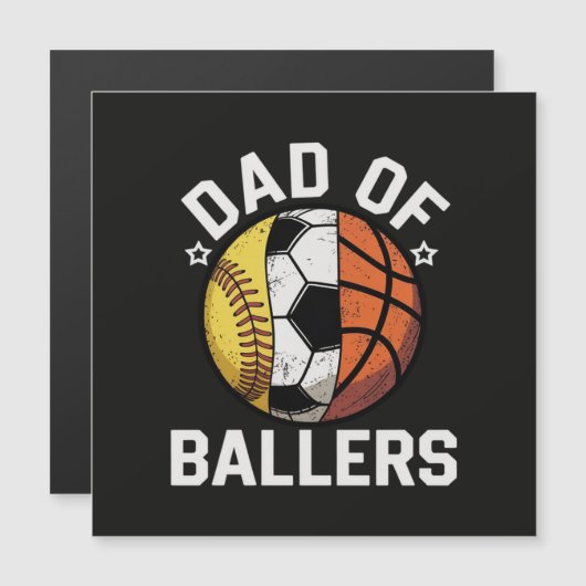 Vater der Baller Magnetkarte (Vorne/Hinten)