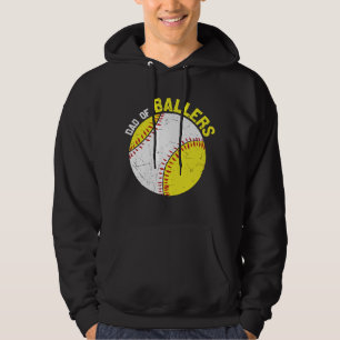 Vater der Ballers   Baseball-Familien-Design Hoodie