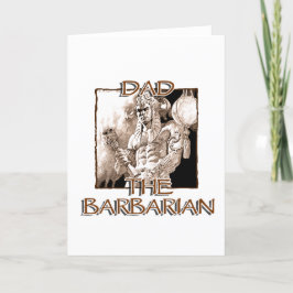 Vater der Barbarian Grußkarte Karte