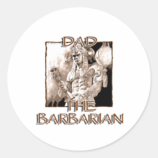 Vater der Barbarian Sticker (Vorderseite)