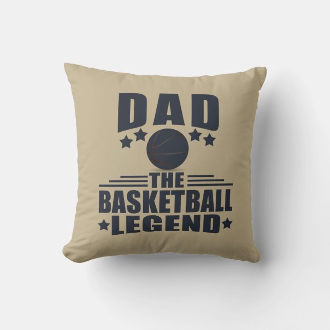 Vater der Basketball-Legende lustige Väter Tagesge Kissen (Vorderseite)