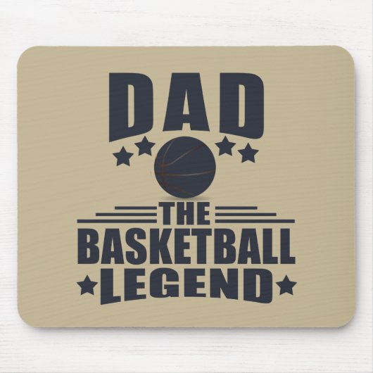 Vater der Basketball-Legende lustige Väter Tagesge Mousepad (Vorne)