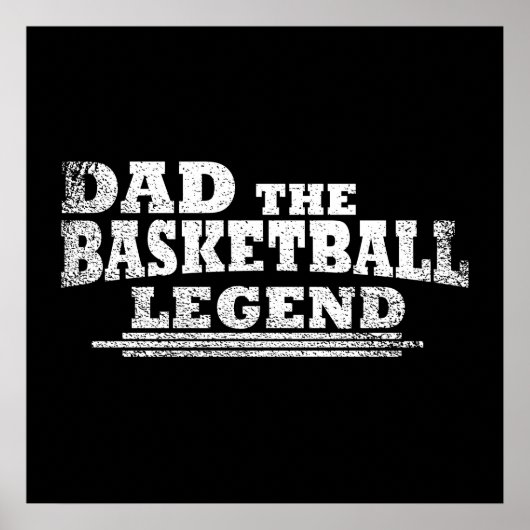 Vater der Basketball-Legende lustige Väter Tagesge Poster (Vorne)