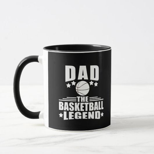 Vater der Basketball-Legende lustige Väter Tagesge Tasse (Links)