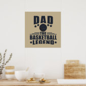 Vater der Basketballlegende Poster (Küche)
