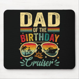 Vater der Birthday Cruiser Sungles Cruise Vintag Mousepad