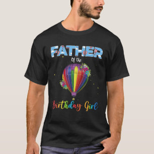 Vater der Birthday Girl Hot Air Ballon Familie T-Shirt