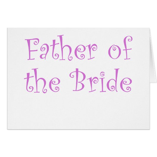 Vater der Braut (Vorderseite (Horizontal))