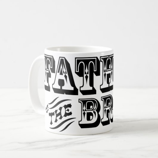 Vater der Braut - alter Westen Kaffeetasse (Vorderseite Links)