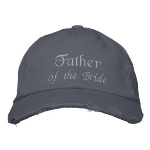 Vater der Braut bestickt Text Blue Ball Cap Bestickte Kappe