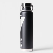 Vater der Braut Black Wedding Trinkflasche (Rückseite)