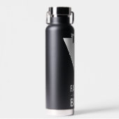 Vater der Braut Black Wedding Trinkflasche (Vorne)