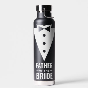 Vater der Braut Black Wedding Trinkflasche