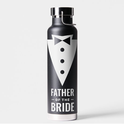 Vater der Braut Black Wedding Trinkflasche (Links)