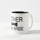 Vater der Braut Bowtie Zweifarbige Tasse (VorderseiteRechts)