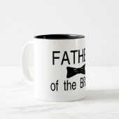 Vater der Braut Bowtie Zweifarbige Tasse (Vorderseite Links)