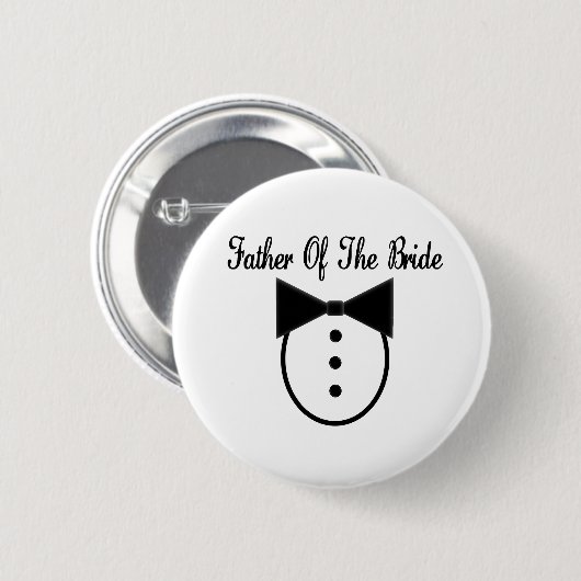 Vater der Braut Button (Vorne & Hinten)