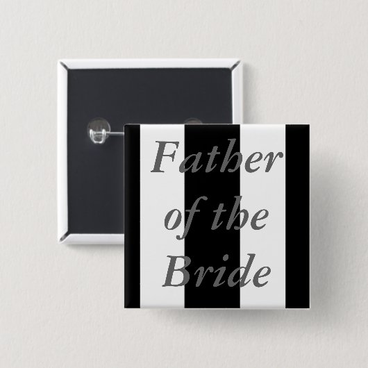 Vater der Braut Button (Vorne & Hinten)