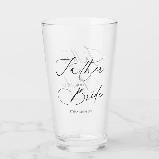 Vater der Braut Chic Glas (Vorderseite)